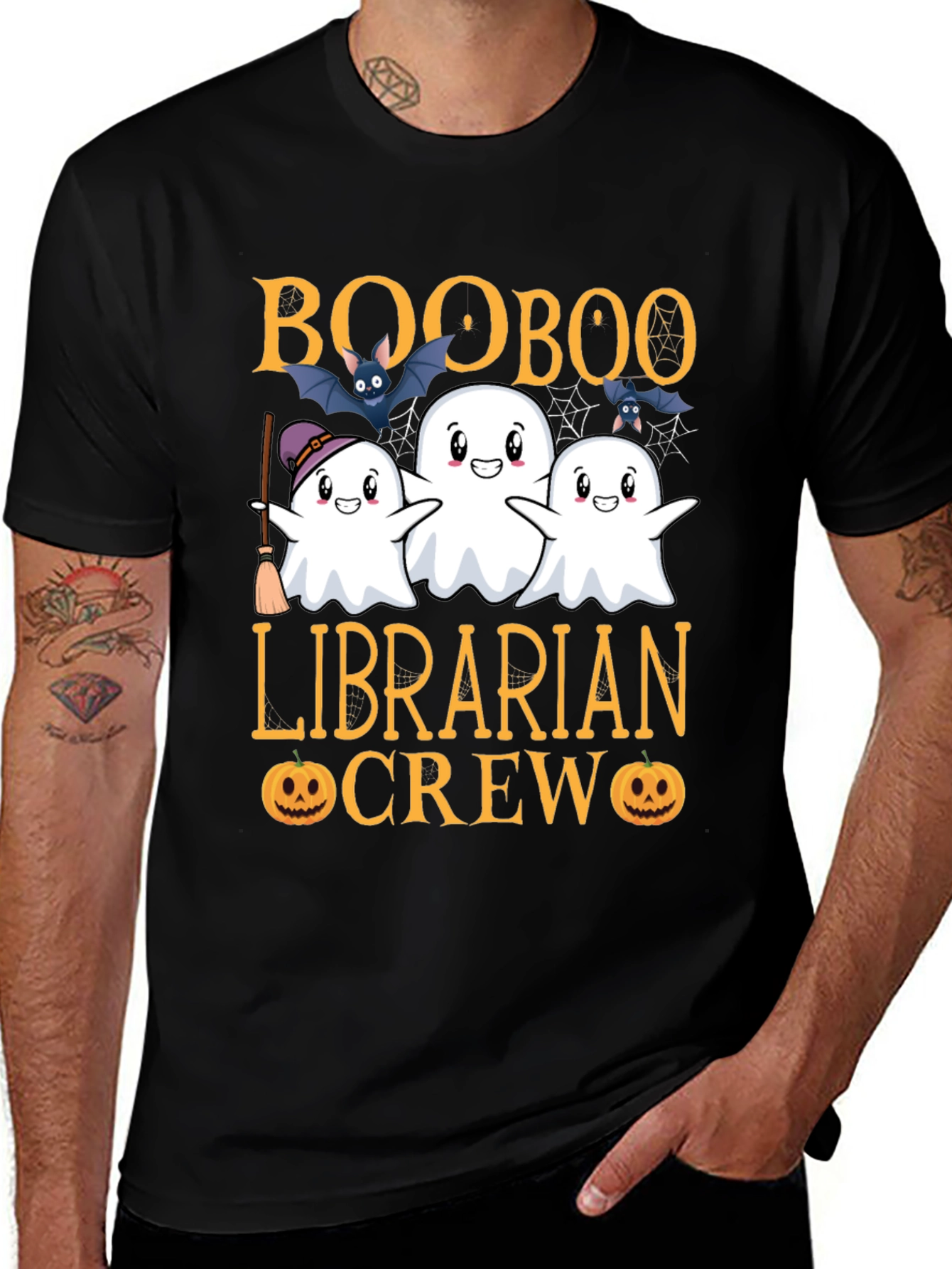 Camiseta Boo Boo Librarian Crew Halloween