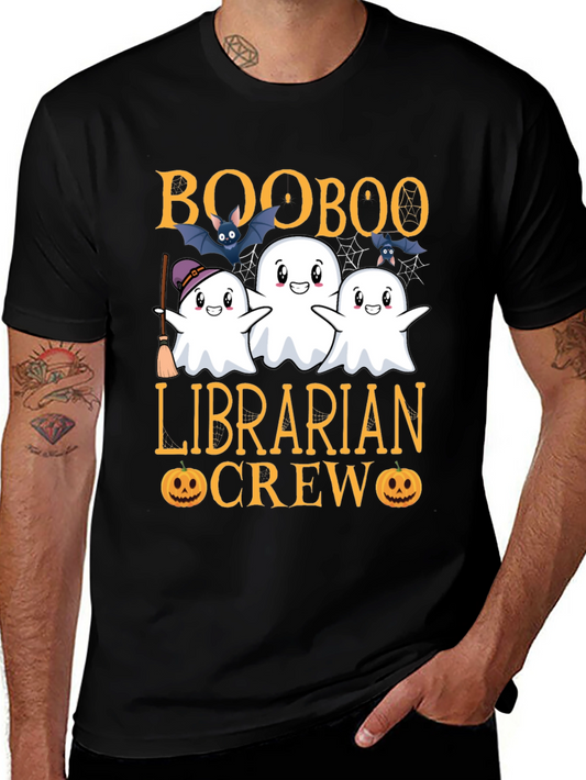 Camiseta Boo Boo Librarian Crew Halloween