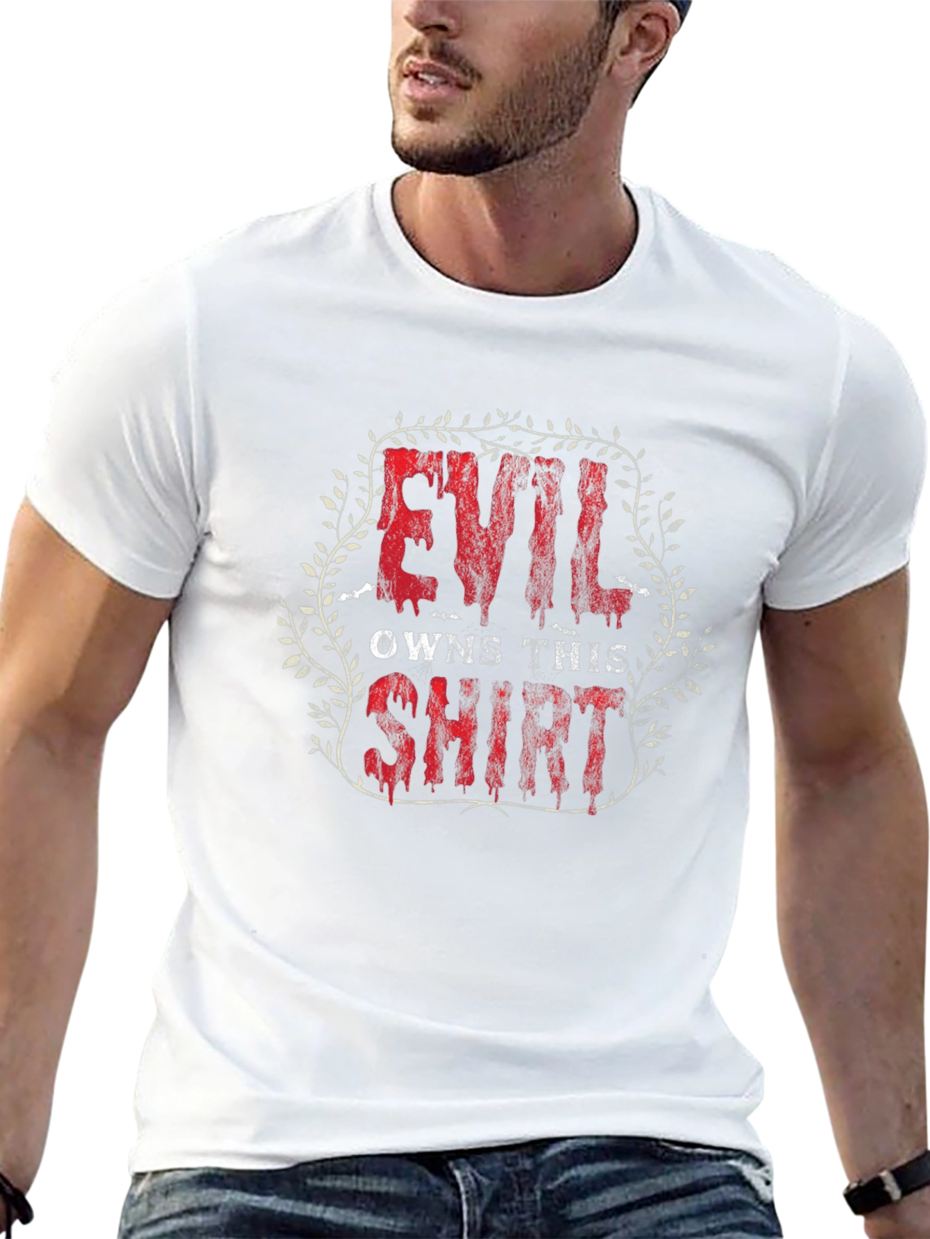 Camiseta Negra Evil Owns This Shirt