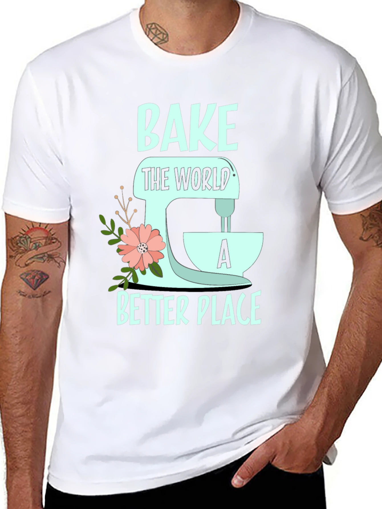 Camiseta Negra Bake the World a Better Place