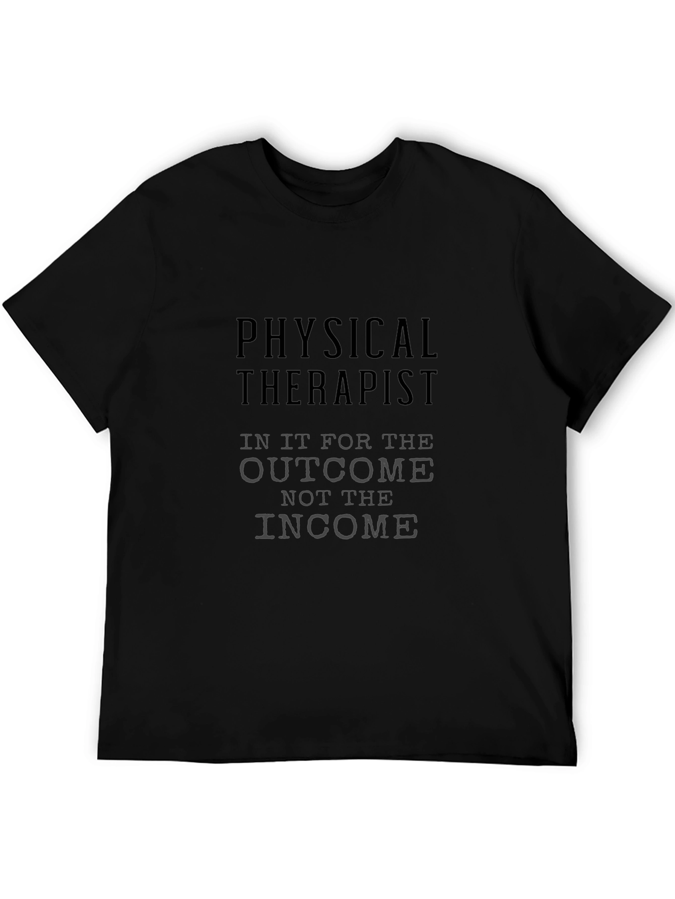 Camiseta Negra Fisioterapeuta: El Resultado Importa