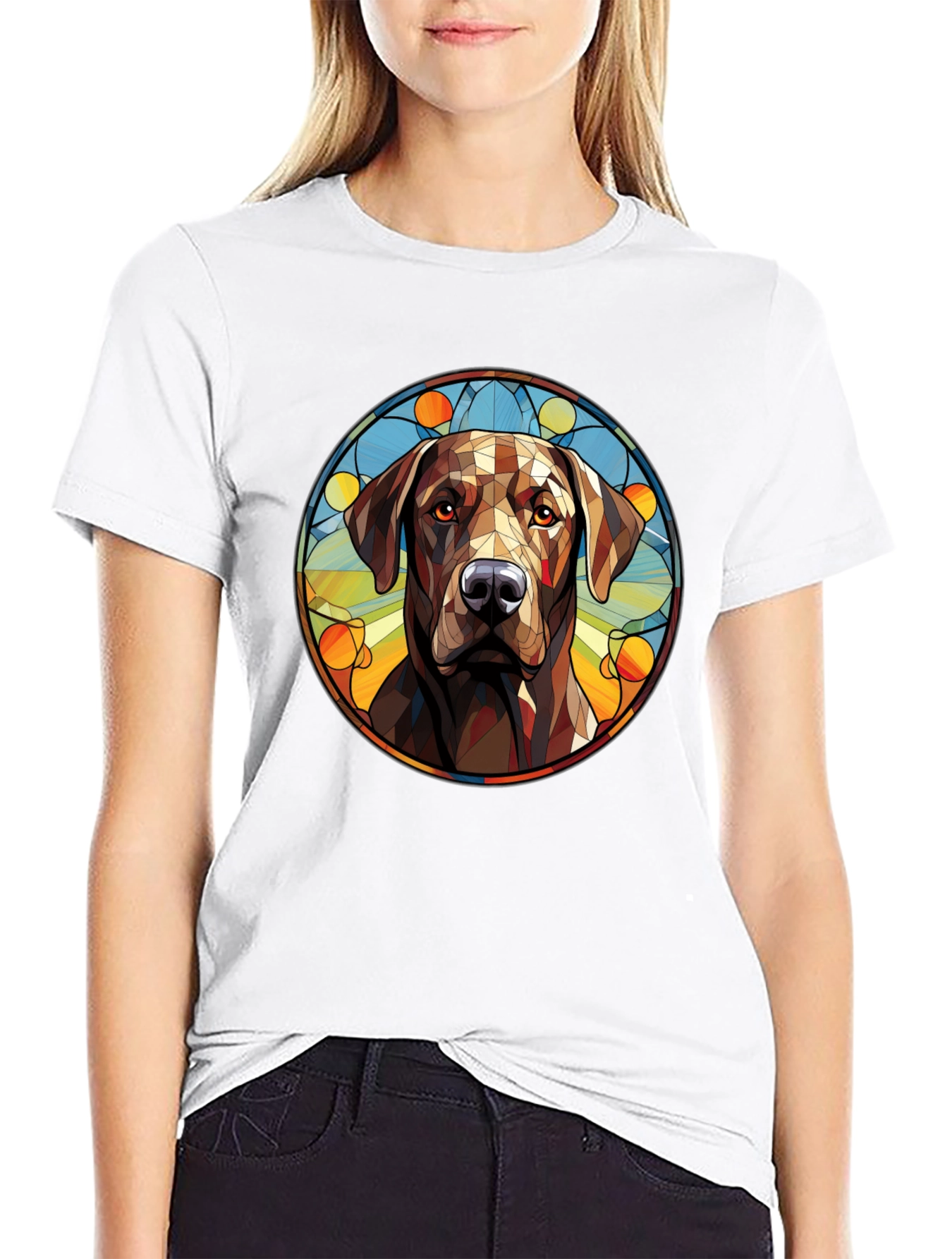 Camiseta Hombre Diseño Perro Labrador