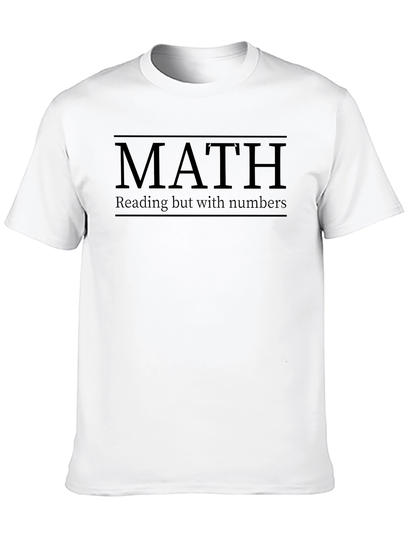 Camiseta Negra: MATH - Lectura con Números