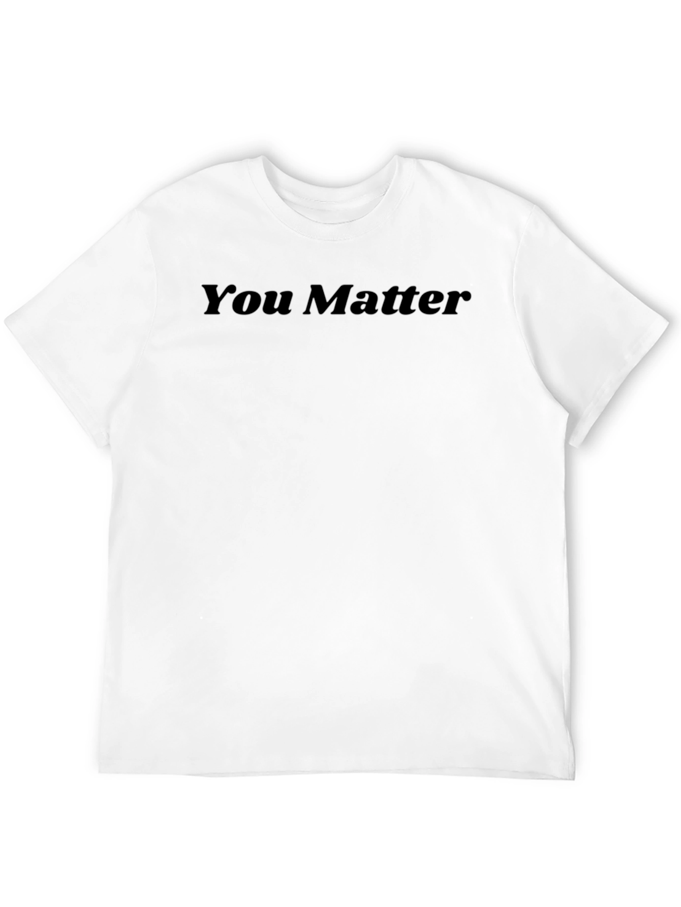 Camiseta Negra You Matter para Hombre