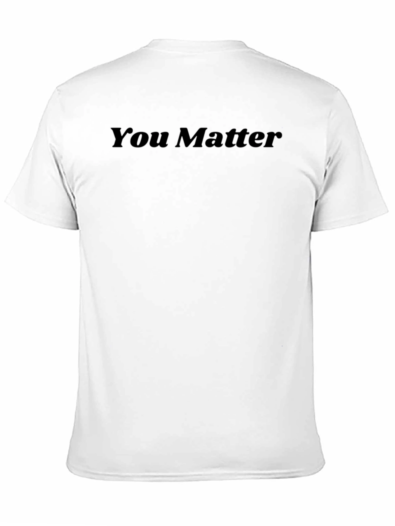 Camiseta Negra You Matter para Hombre