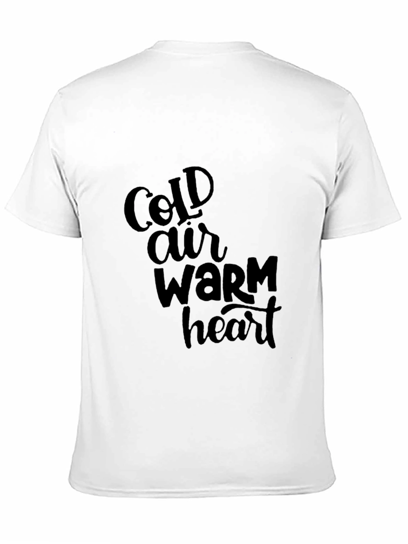 Camiseta Negra Cold Air Warm Heart