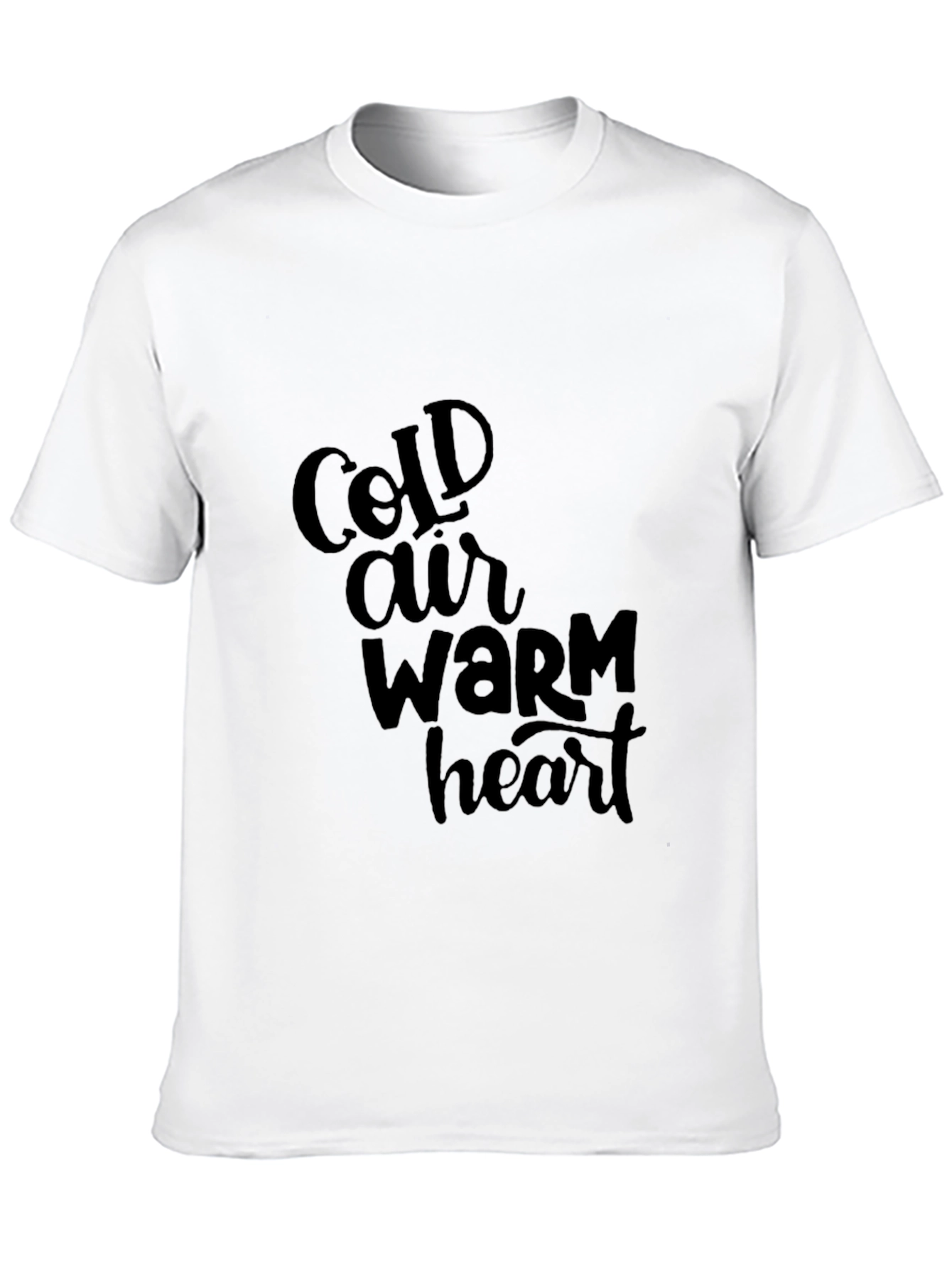 Camiseta Negra Cold Air Warm Heart