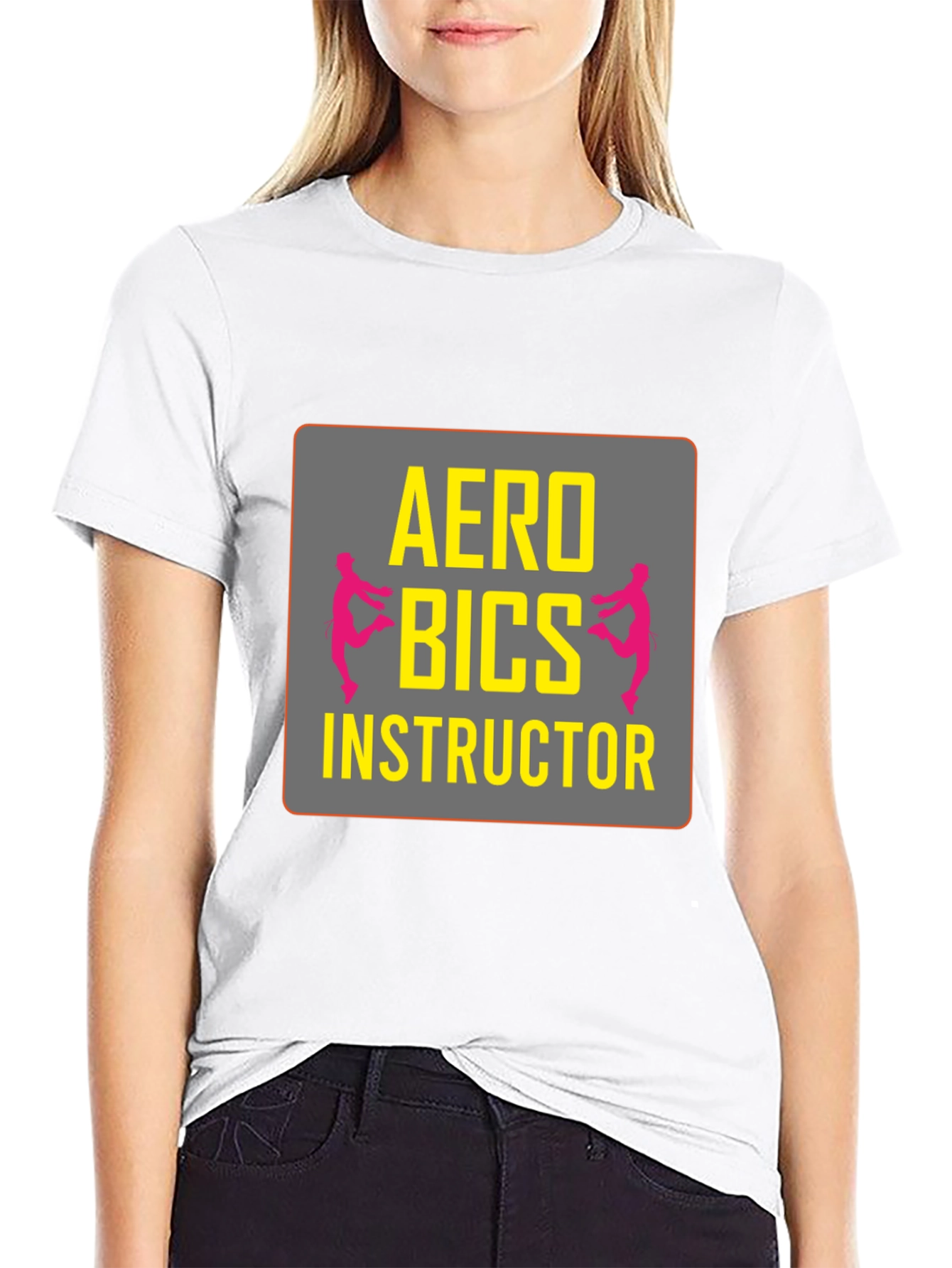 Camiseta Negra Instructor de Aeróbicos