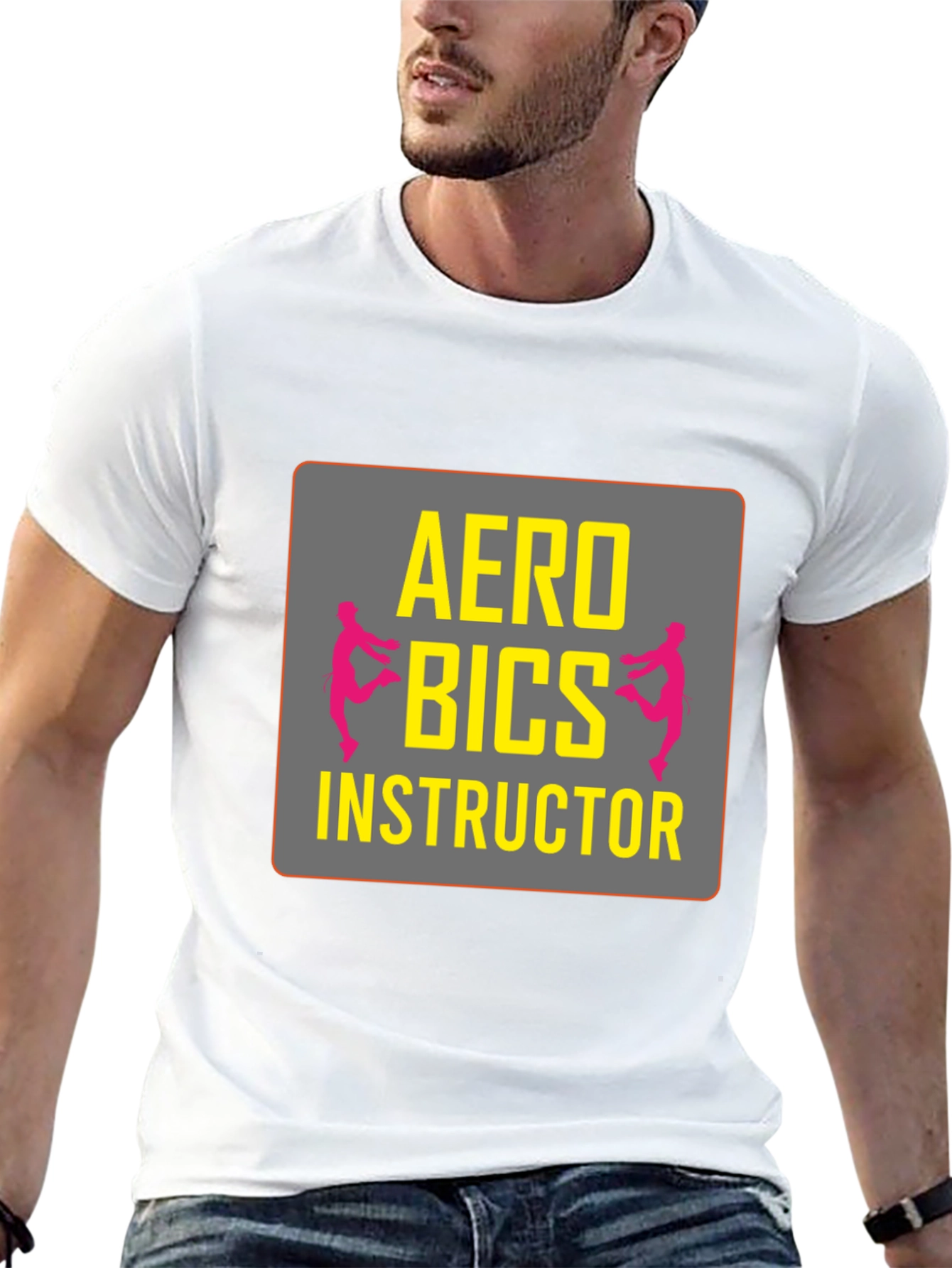 Camiseta Negra Instructor de Aeróbicos