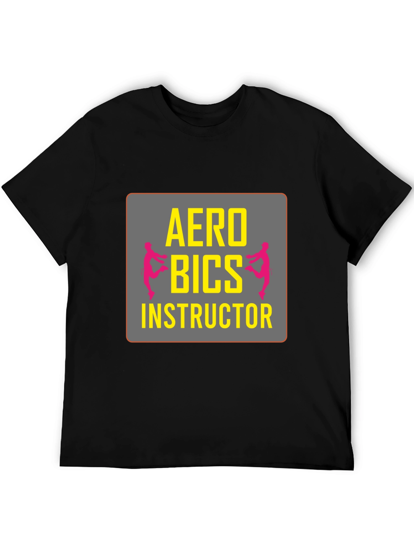 Camiseta Negra Instructor de Aeróbicos