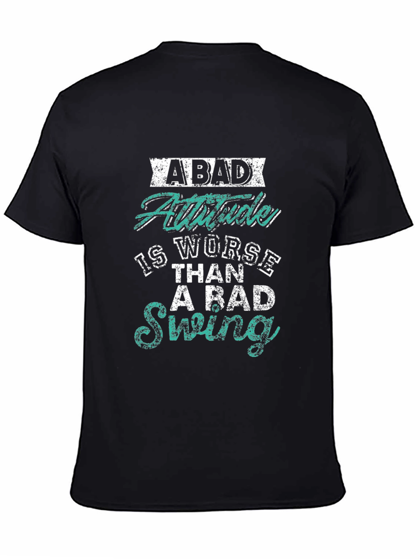 Camiseta Negra con Estampado: Actitud vs. Swing