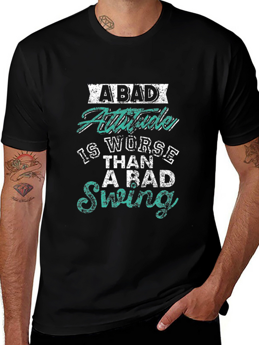 Camiseta Negra con Estampado: Actitud vs. Swing