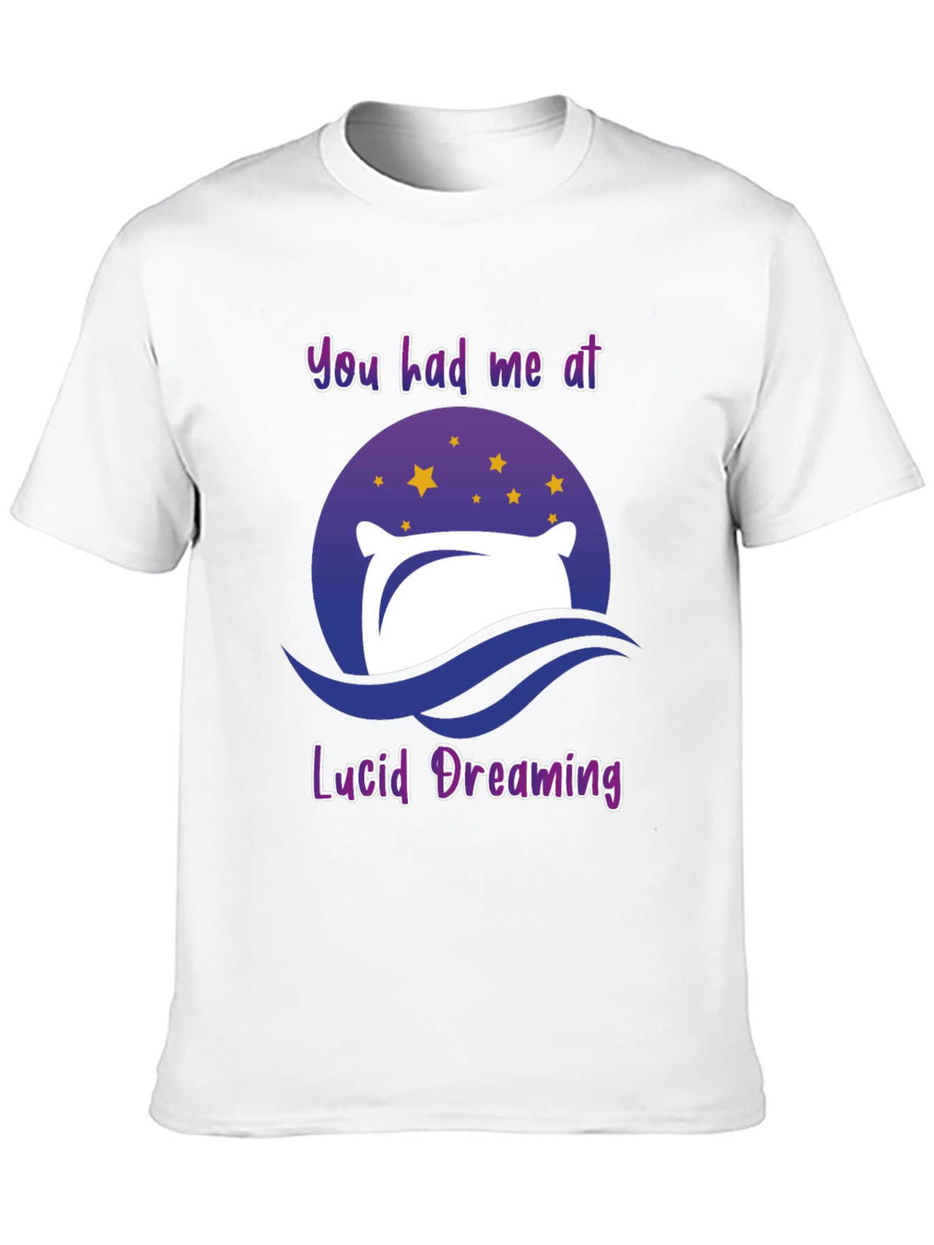 Camiseta Negra Sueño Lúcido con Diseño Original