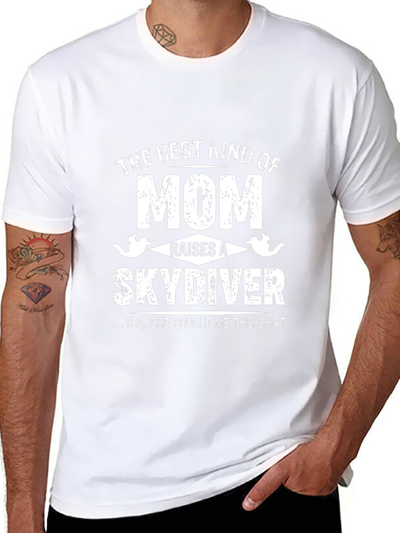 Camiseta The Best Kind of Mom Raises a Skydiver