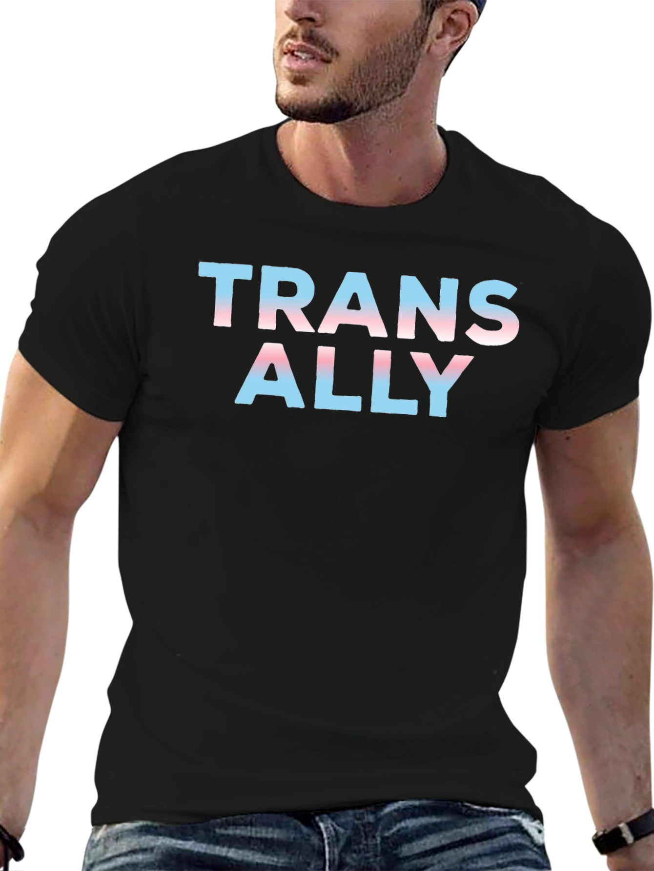 Camiseta Negra Ally Transgénero