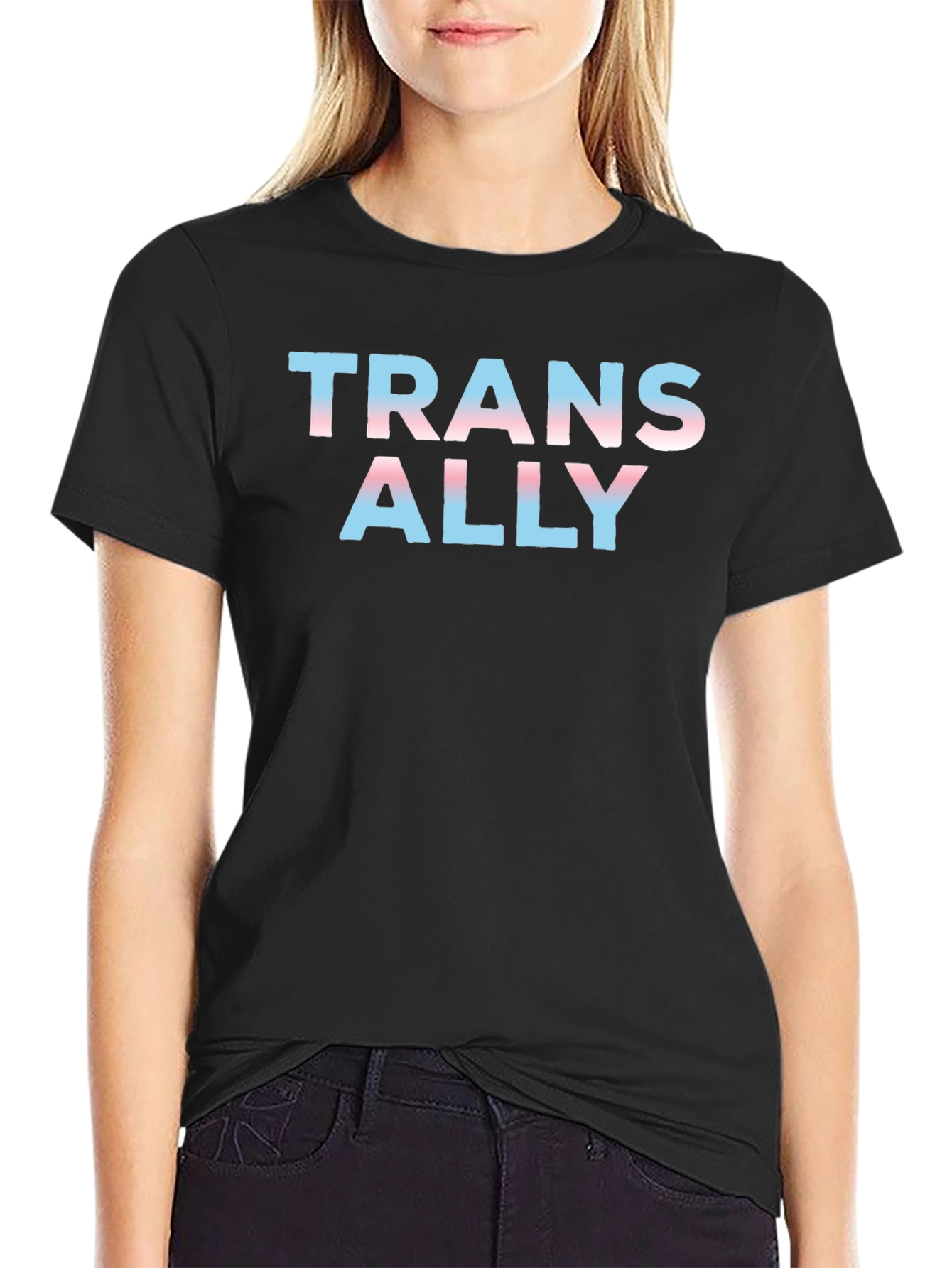 Camiseta Negra Ally Transgénero