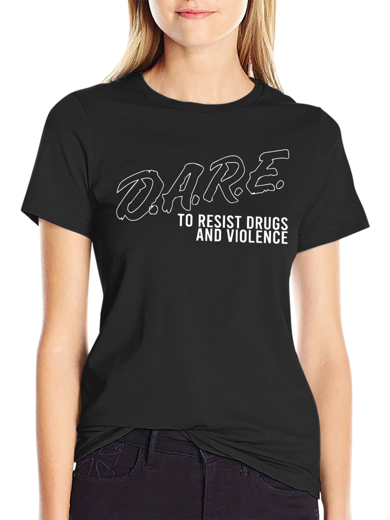 Camiseta D.A.R.E Negra para Hombre
