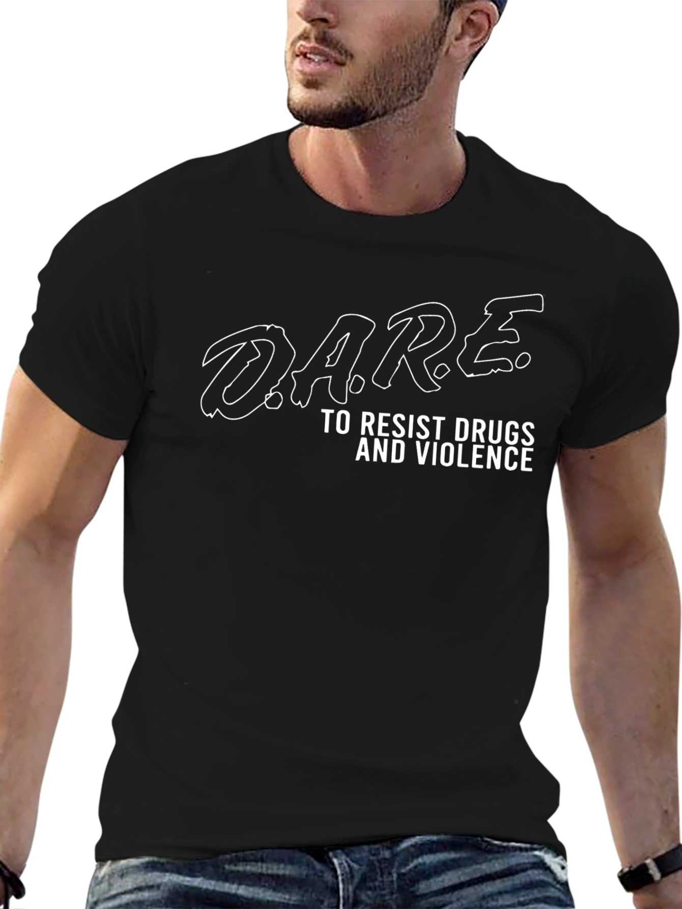 Camiseta D.A.R.E Negra para Hombre