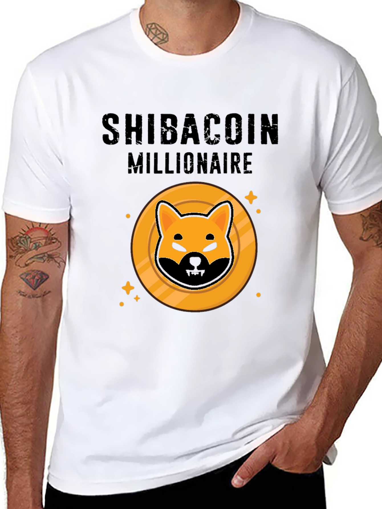 Camiseta Hombre ShibaCoin Millionaire