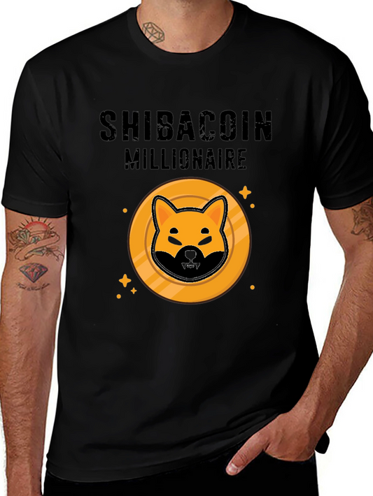 Camiseta Hombre ShibaCoin Millionaire