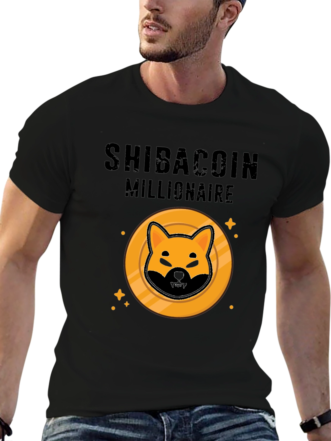 Camiseta Hombre ShibaCoin Millionaire