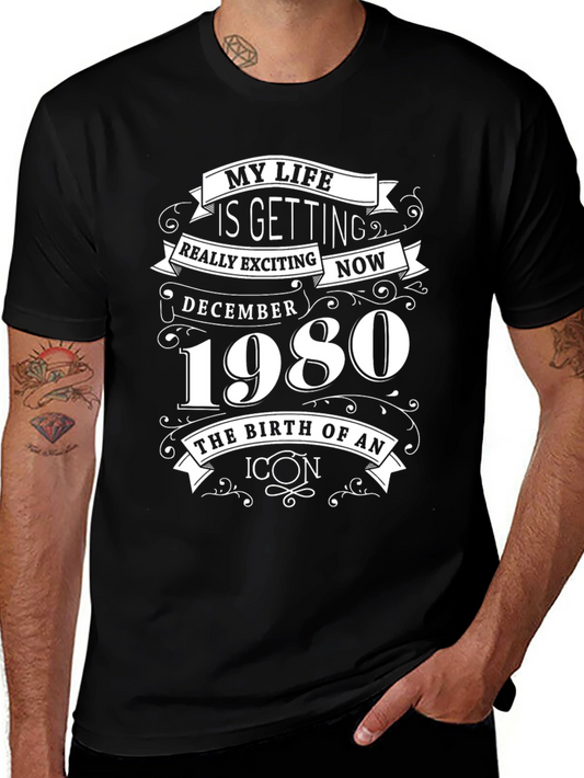 Camiseta de Cumpleaños Diciembre 1980
