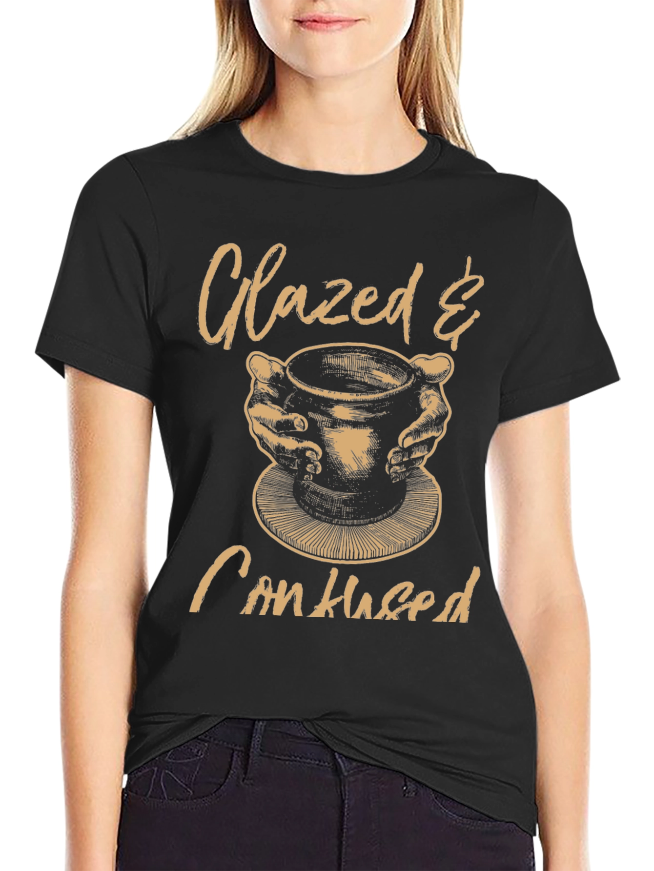 Camiseta Negra Glazed & Confused para Alfareros