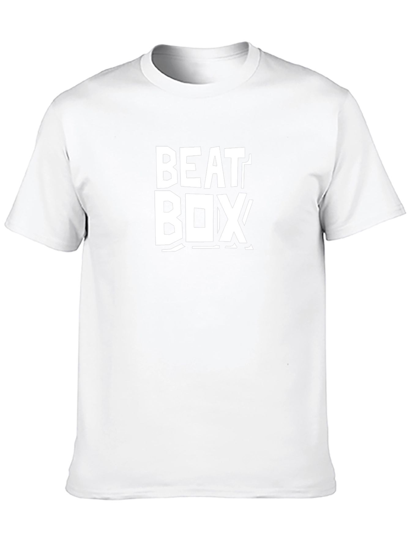 Camiseta Negra con Diseño Beat Box