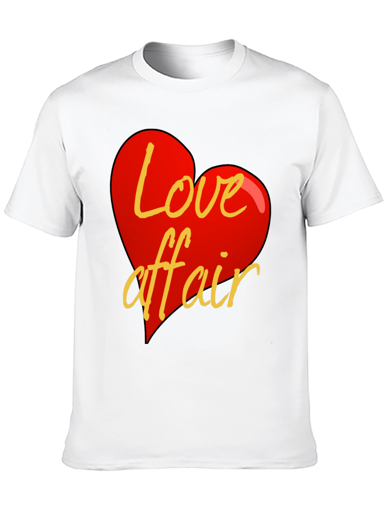 Camiseta Negra Corazón Love Affair Casual