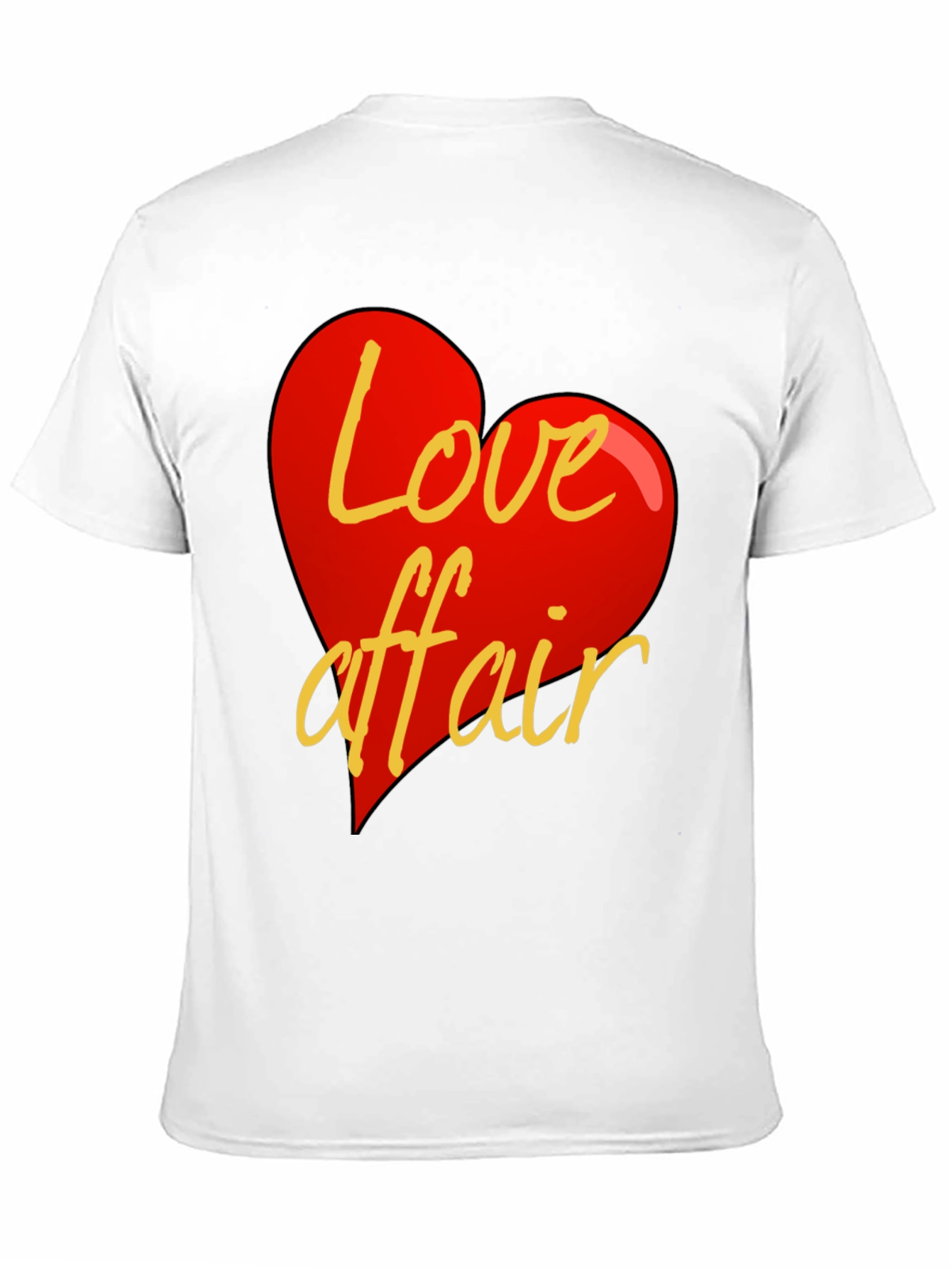 Camiseta Negra Corazón Love Affair Casual