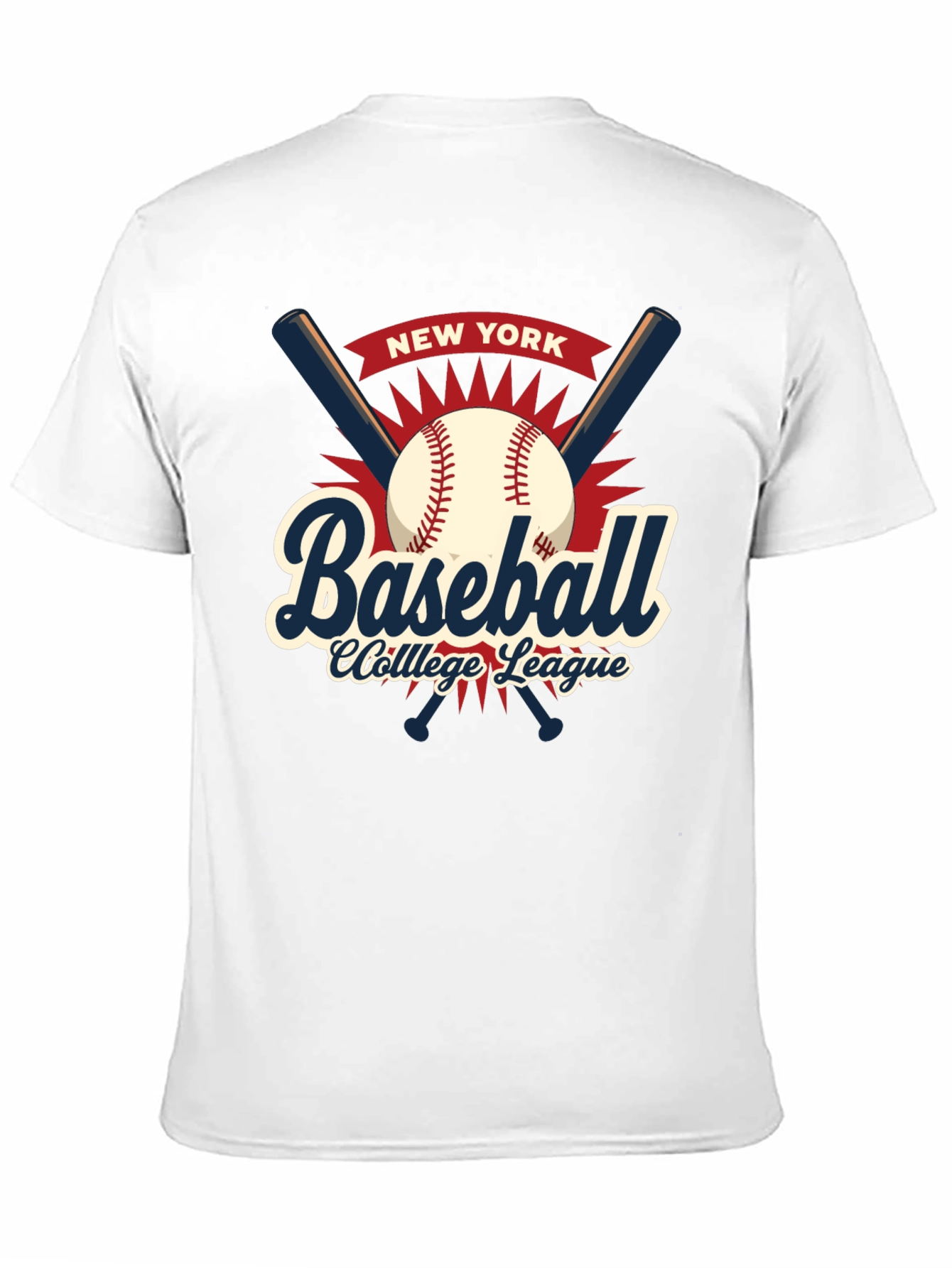 Camiseta Baseball College League New York