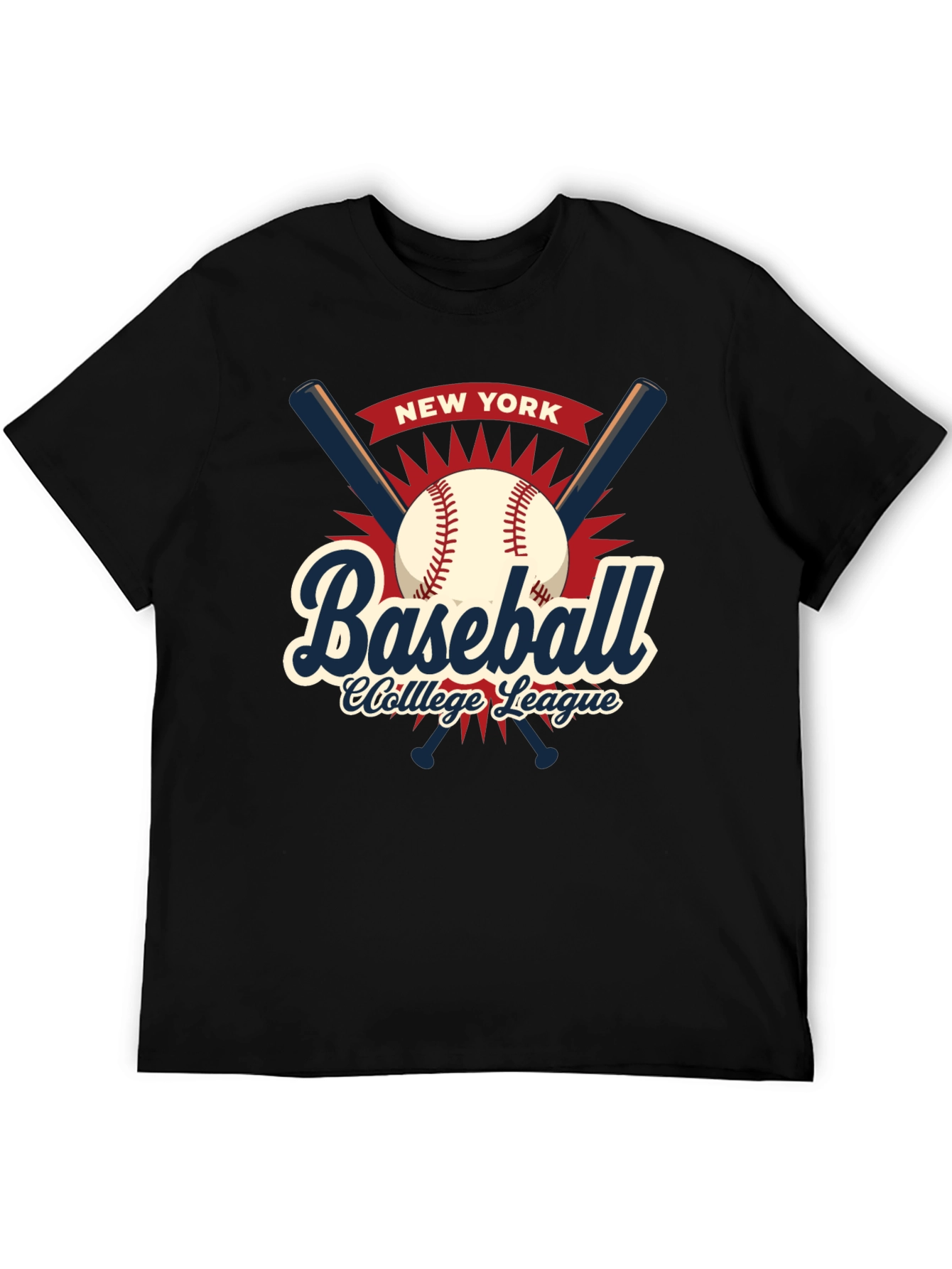 Camiseta Baseball College League New York