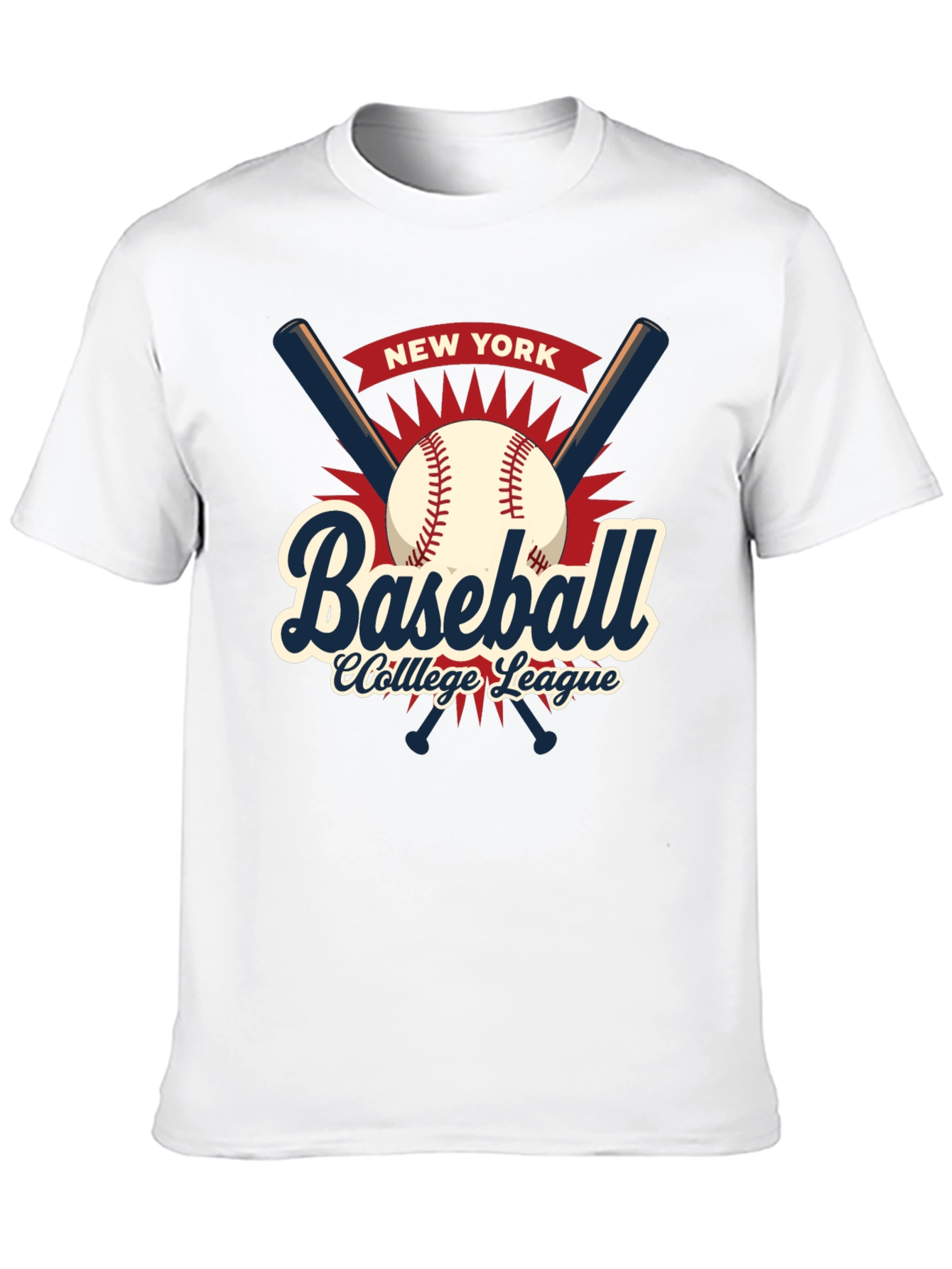 Camiseta Baseball College League New York