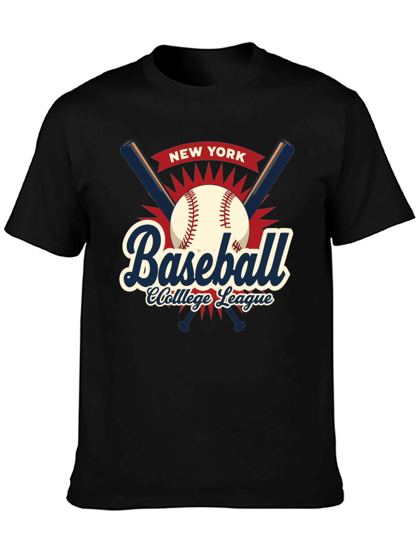 Camiseta Baseball College League New York
