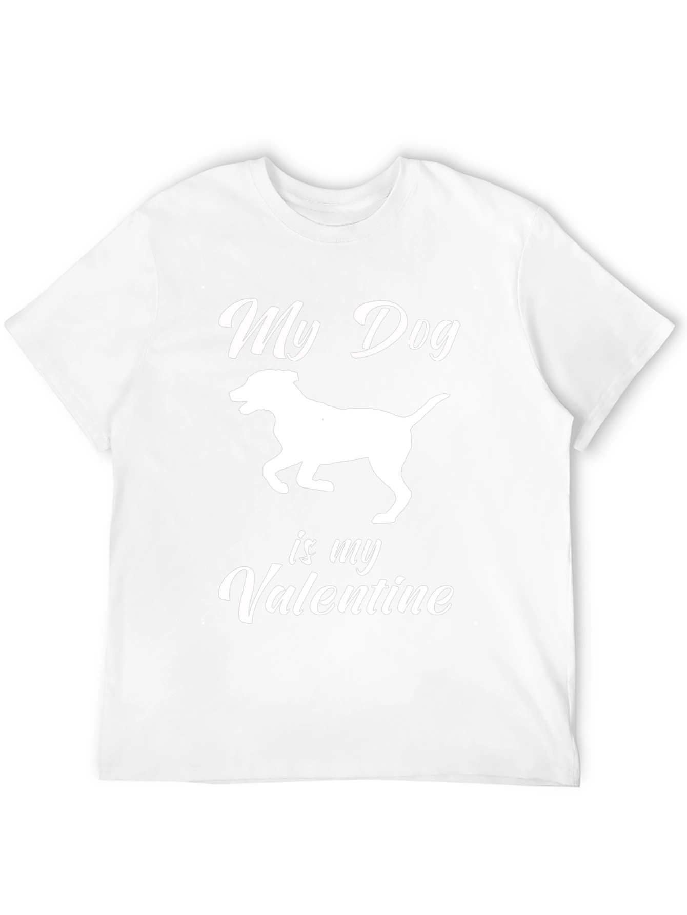 Camiseta Negra Mi Perro es mi San Valentín