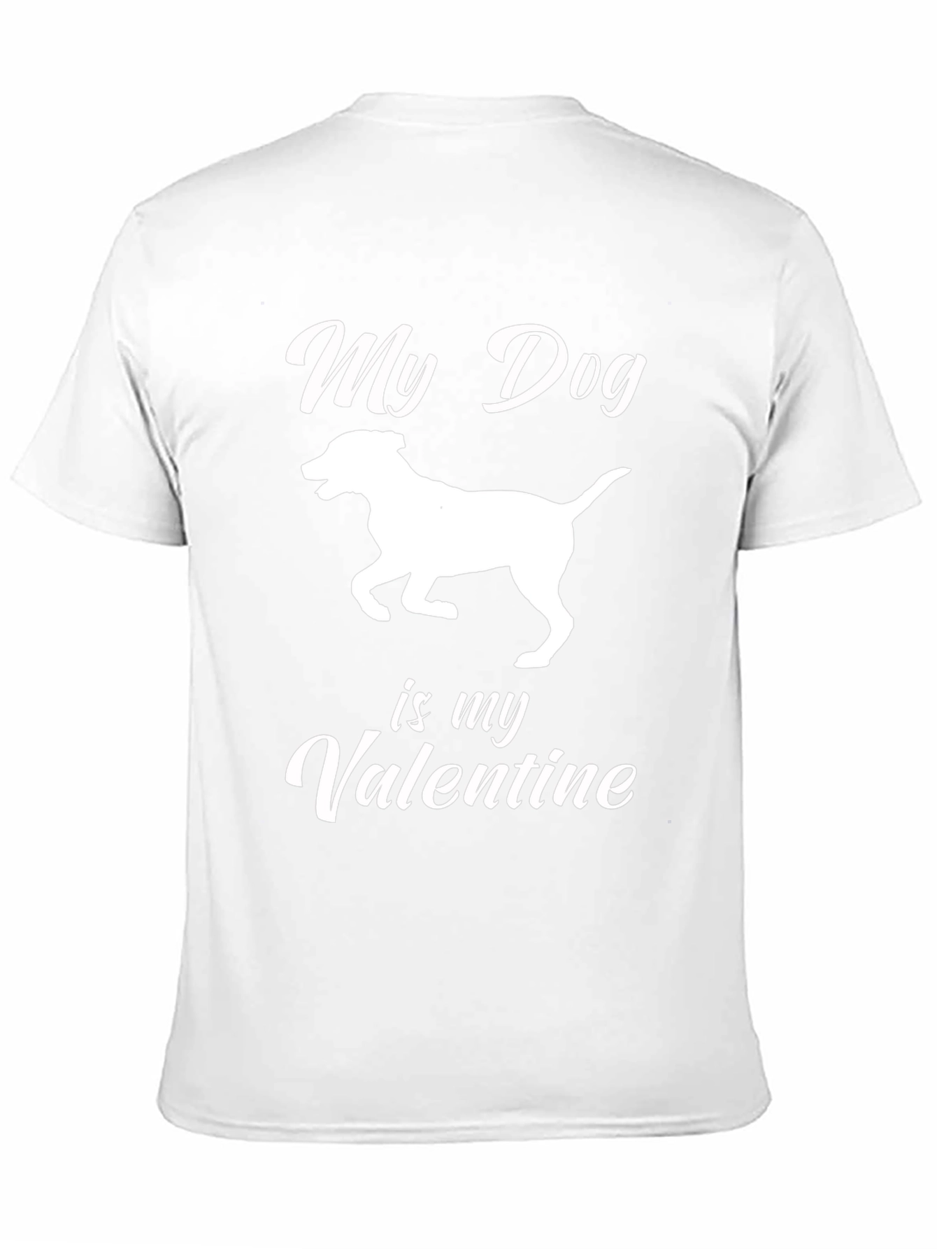 Camiseta Negra Mi Perro es mi San Valentín