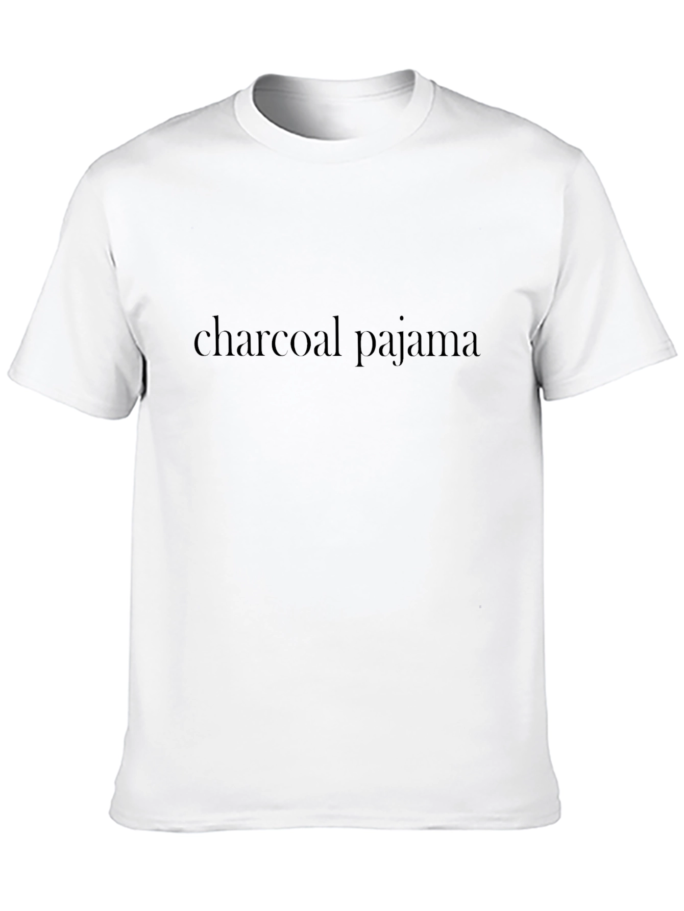 Camiseta Negra Casual Charcoal Pajama para Hombre
