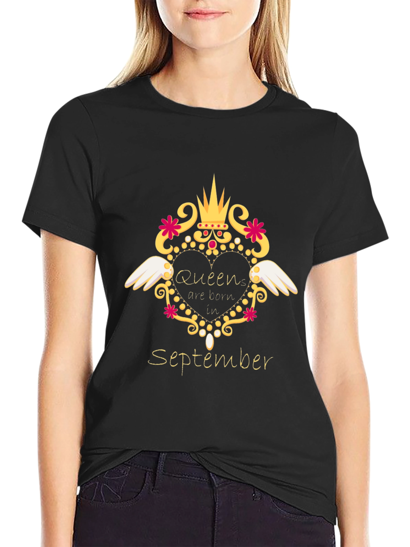 Camiseta Negra Reina de Septiembre