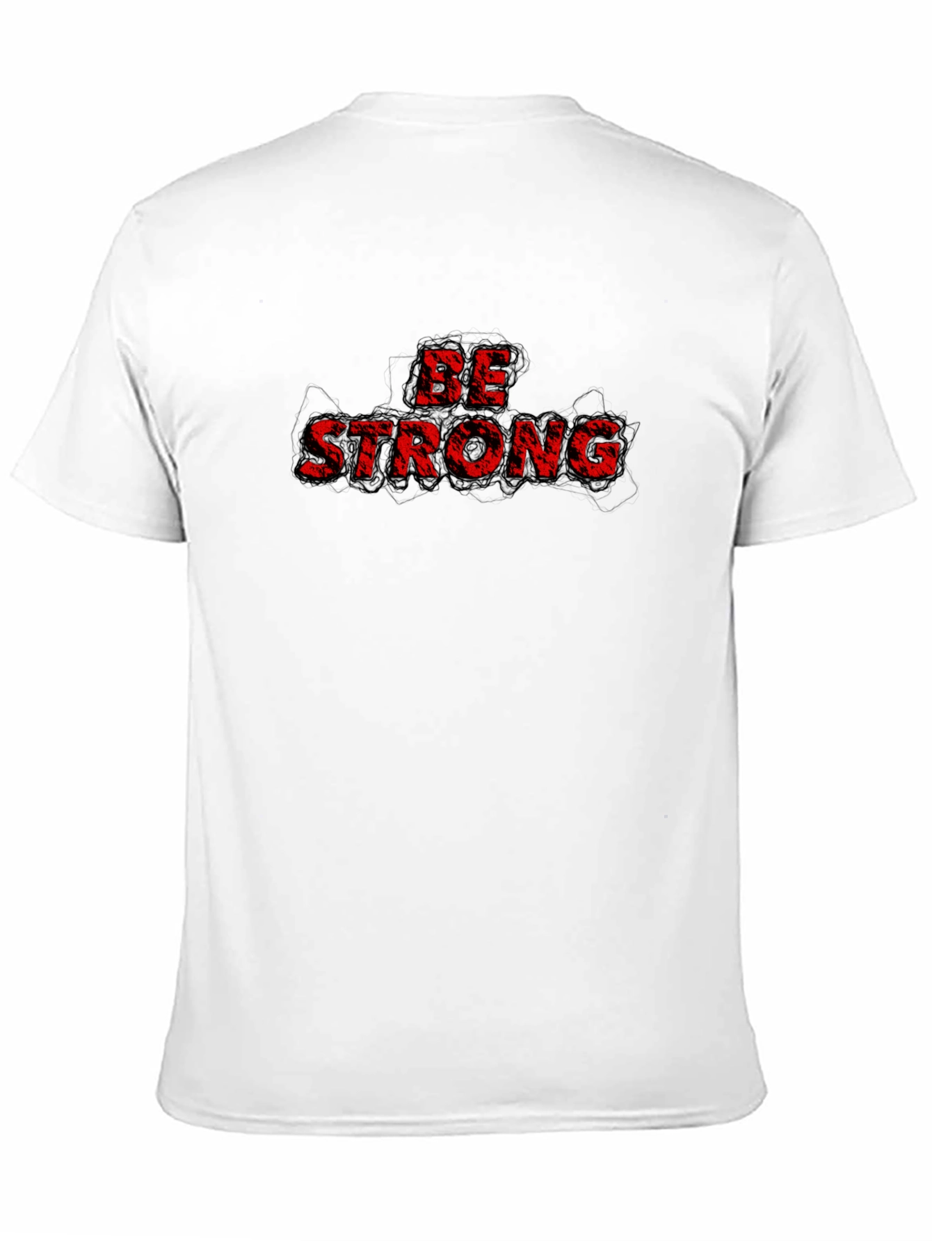 Camiseta Negra con Diseño Be Strong