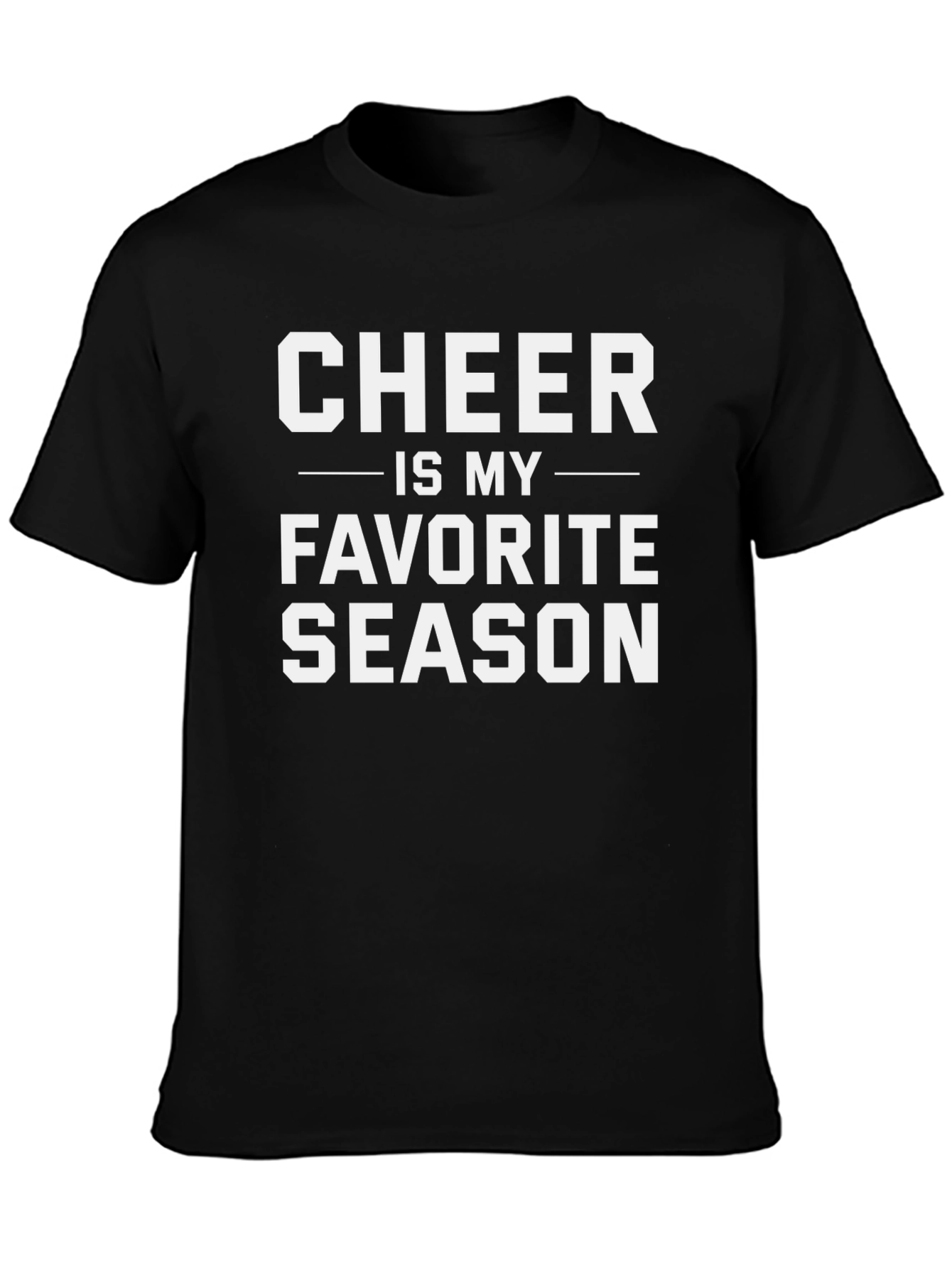 Camiseta Negra Cheer es mi Temporada Favorita