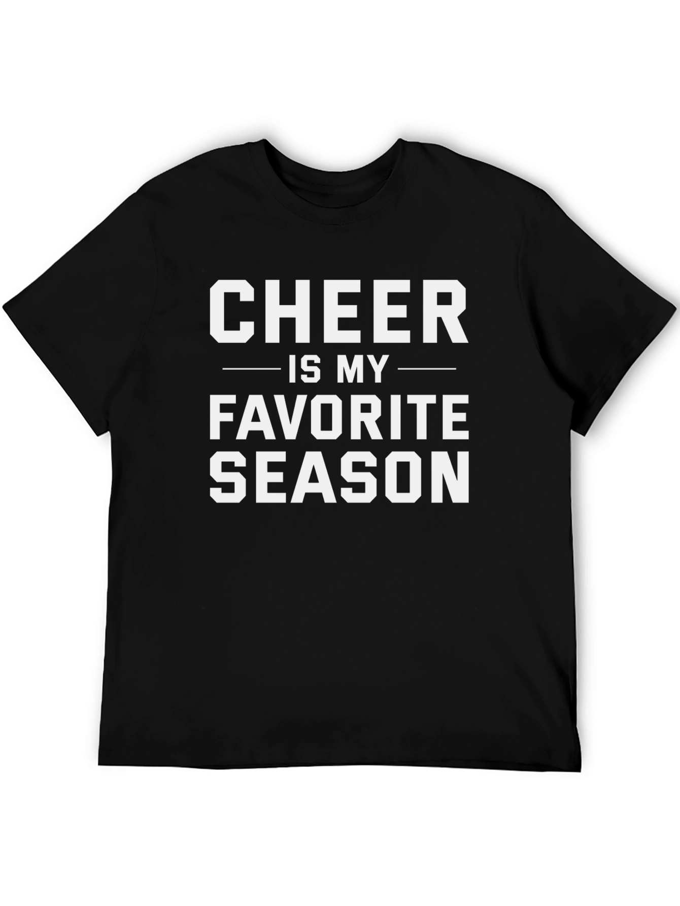 Camiseta Negra Cheer es mi Temporada Favorita