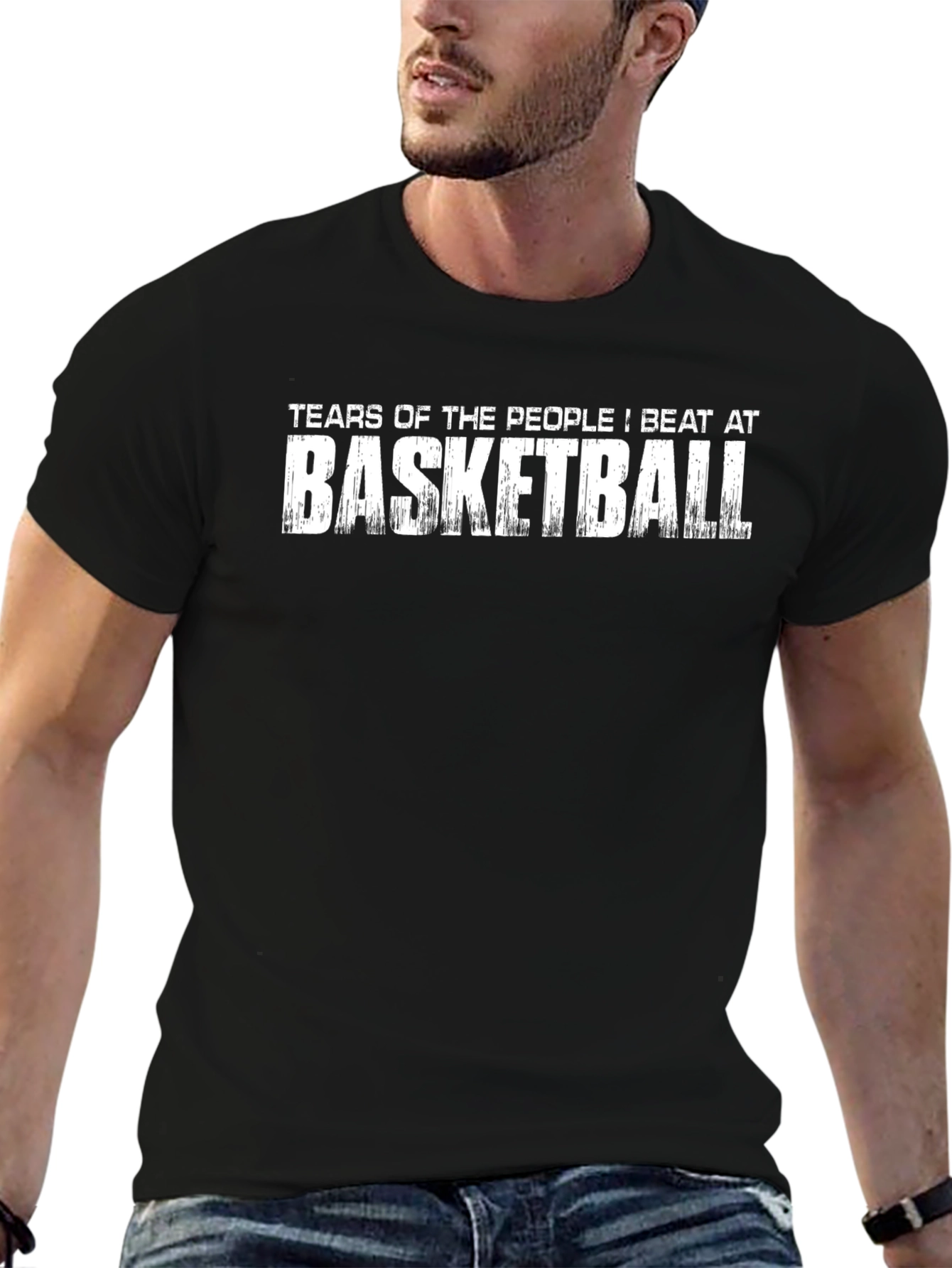 Camiseta Negra: Lágrimas de los que pierden al baloncesto