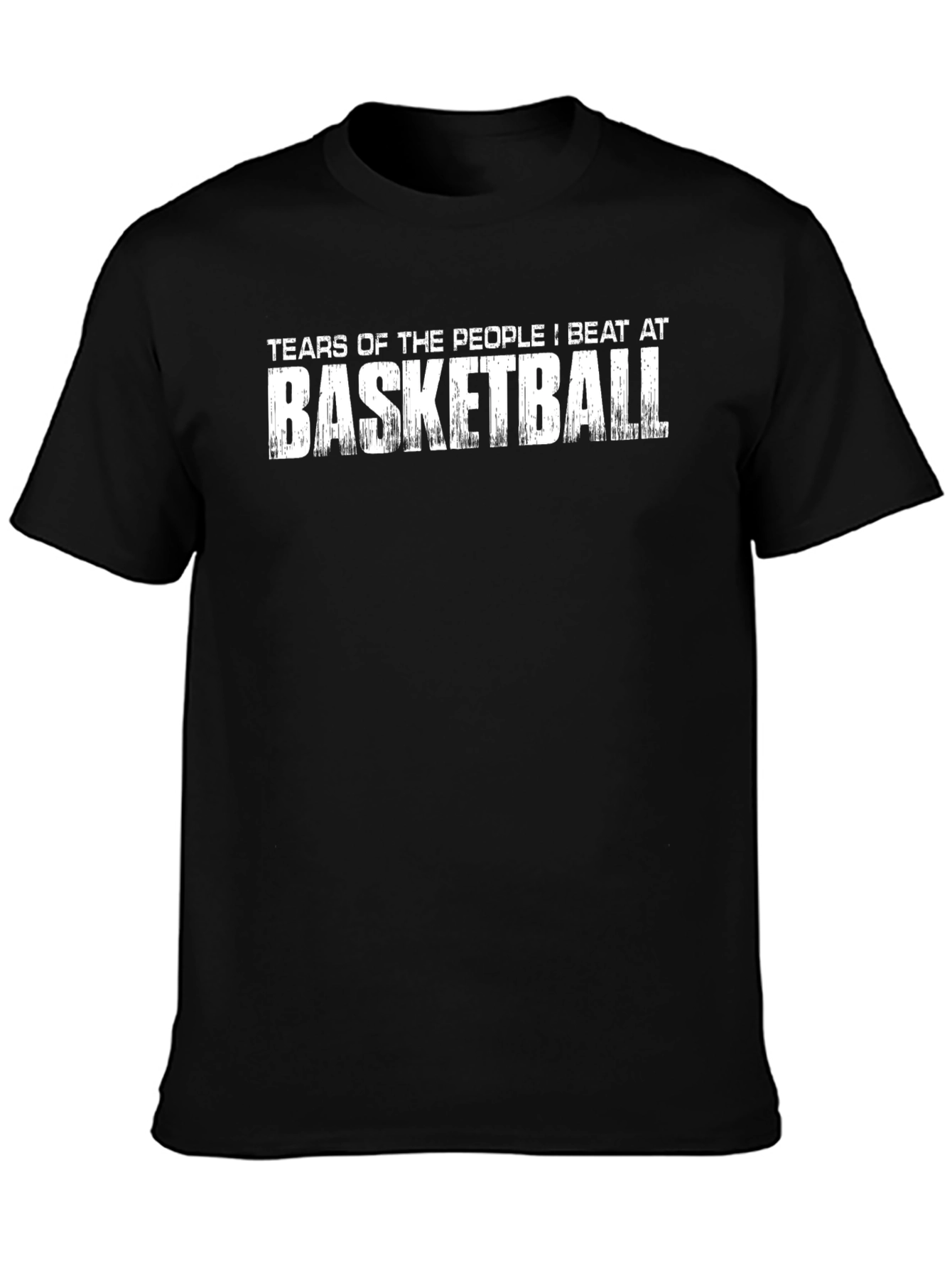 Camiseta Negra: Lágrimas de los que pierden al baloncesto