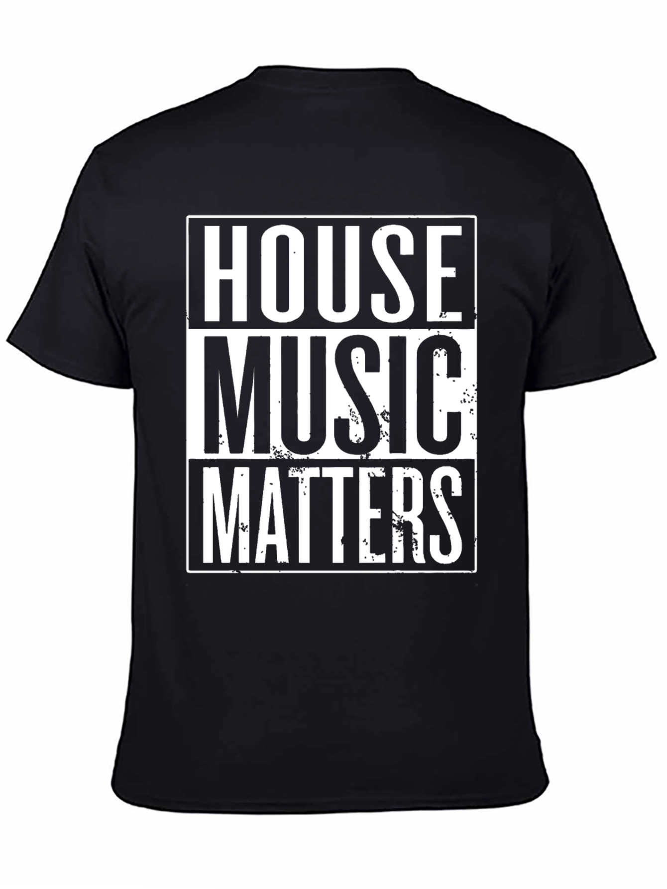 Camiseta Negra House Music Matters