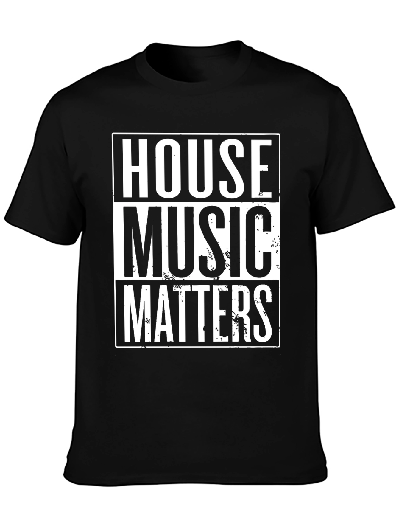 Camiseta Negra House Music Matters