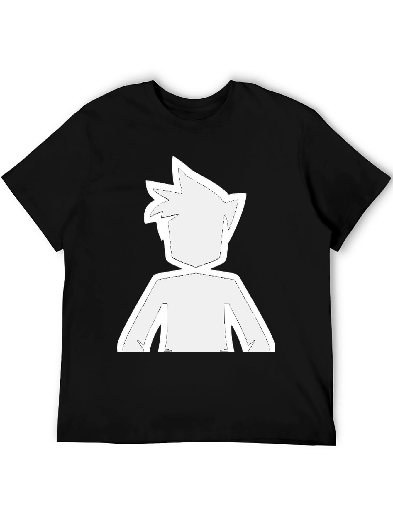 Camiseta Negra con Diseño Gráfico Anime