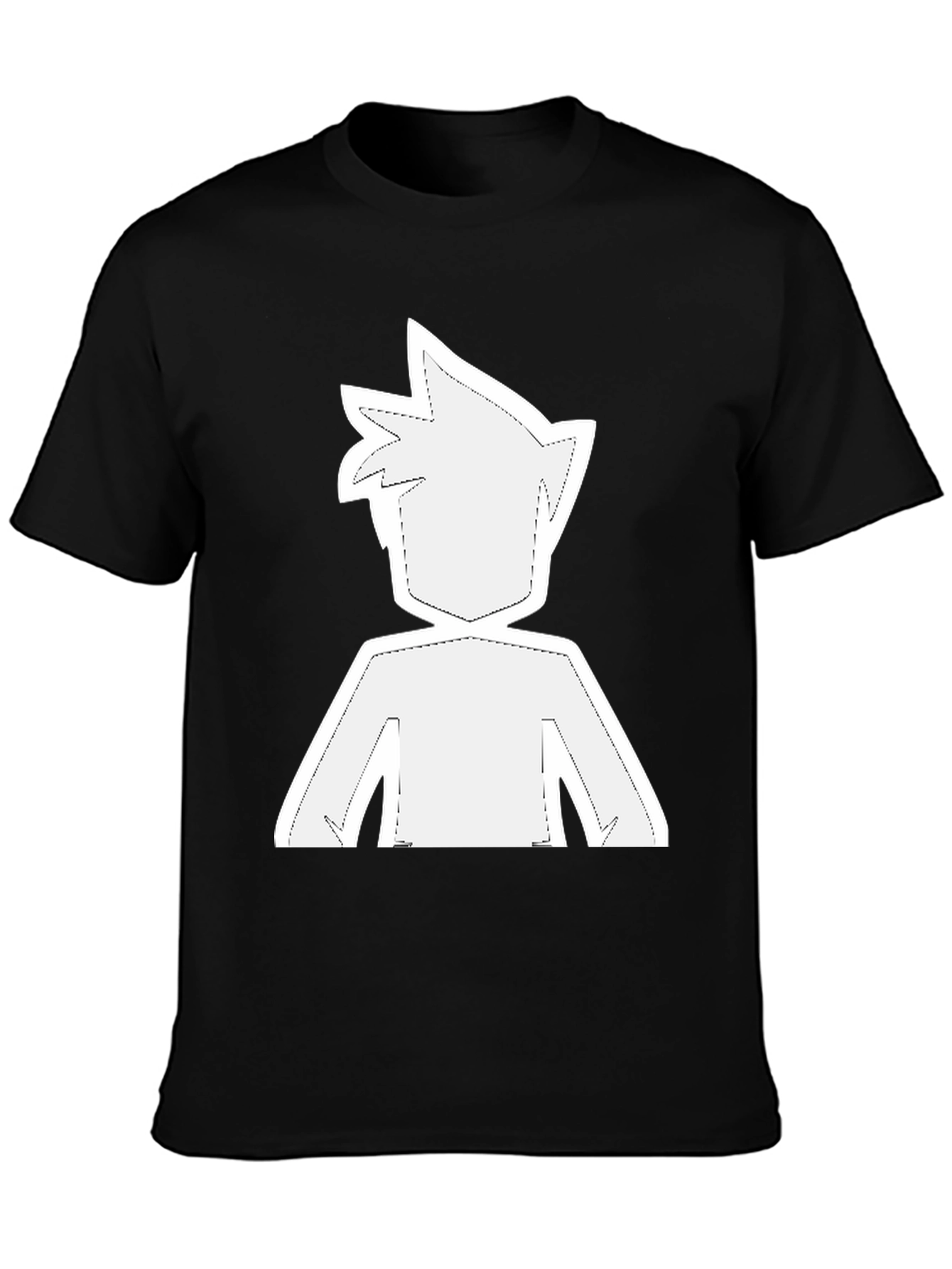Camiseta Negra con Diseño Gráfico Anime