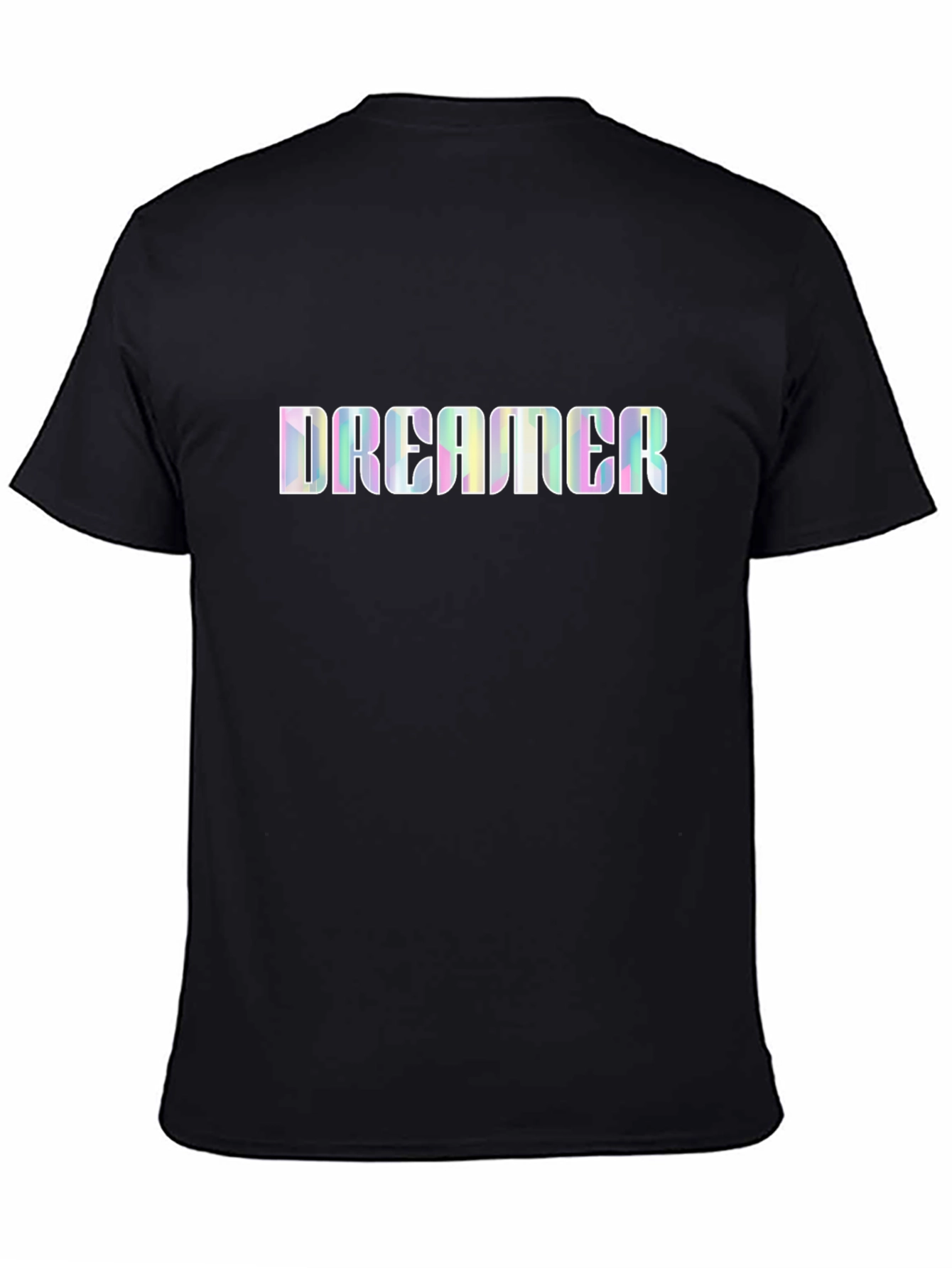 Camiseta Negra DREAMER Holográfica Unisex