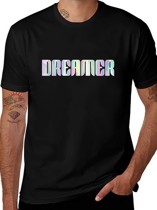 Camiseta Negra DREAMER Holográfica Unisex