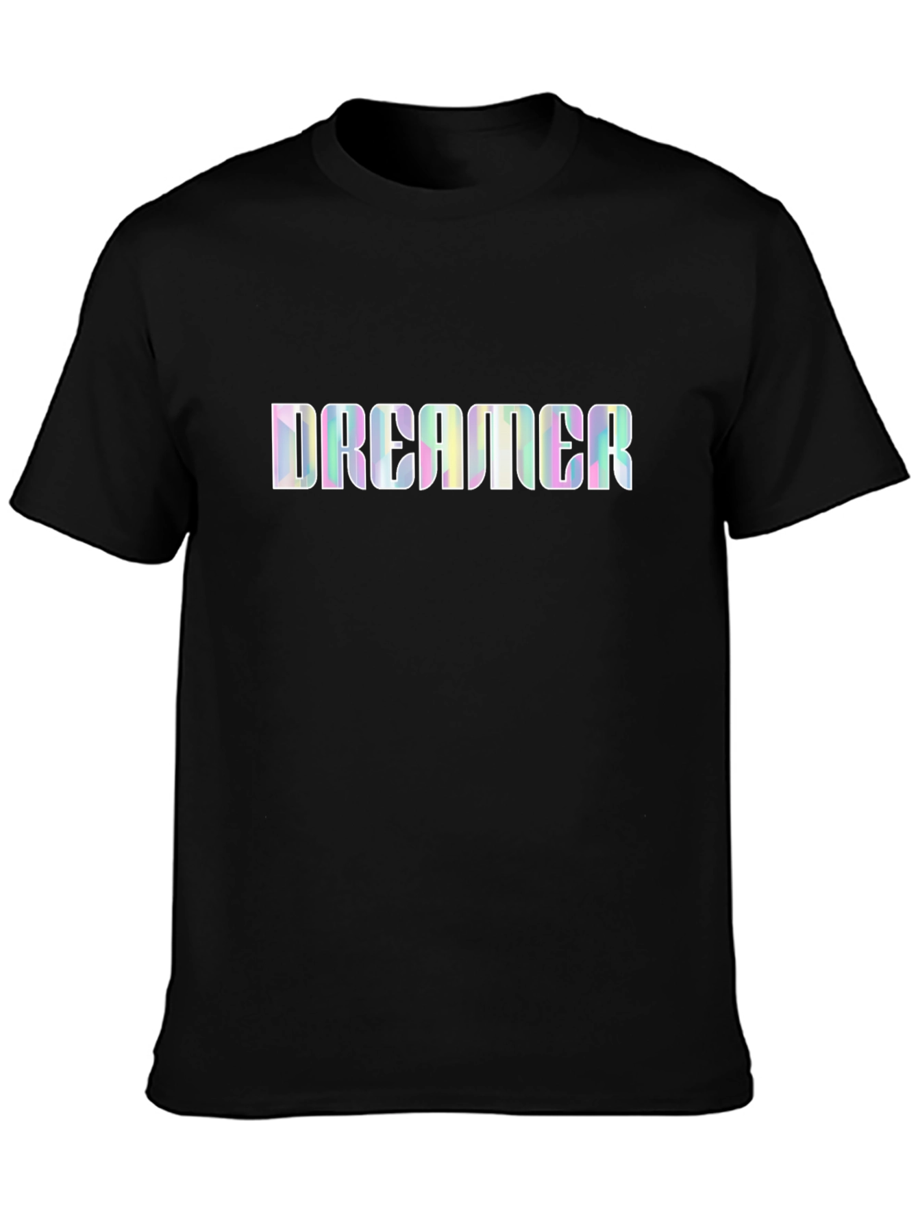 Camiseta Negra DREAMER Holográfica Unisex